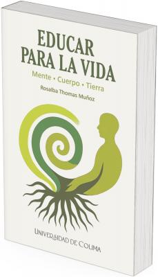 La portada utiliza un fondo claro y limpio, que resalta el diseño gráfico central. La ilustración es simbólica y abstracta:  A la izquierda aparece una espiral verde de diferentes tonalidades, que recuerda a una planta en crecimiento o a un ciclo natural. La espiral termina en raíces bien definidas en la parte inferior, lo que sugiere conexión con la tierra y con lo esencial de la vida.  A la derecha, integrada a esta forma, se dibuja la silueta estilizada de una persona en color verde oliva, sin rasgos faciales, lo que le da un sentido universal, representando a cualquier ser humano.  El diseño conecta el elemento humano con la naturaleza y el crecimiento, reforzando la idea de equilibrio integral.